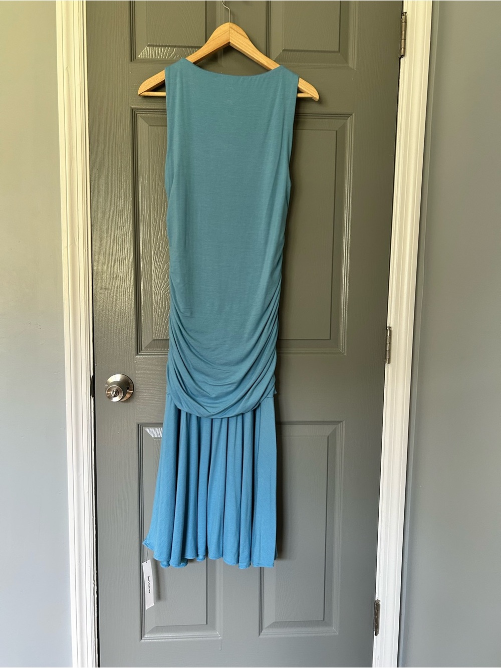 Reformation Kayla Knit Dress in Capri Blue - Picture 10 of 12